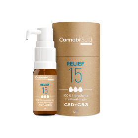 CannabiGold Relief 15 CBD+CBG oil